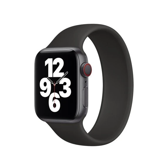 Correa Solo SiliconSense compatible Apple Watch Series 7 41mm - Negro