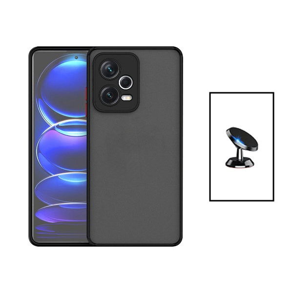 Funda translúcida anticaídas y soporte magnético para Xiaomi Poco X5