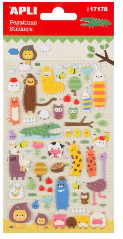 Pegatinas de animales 100 x 203 mm