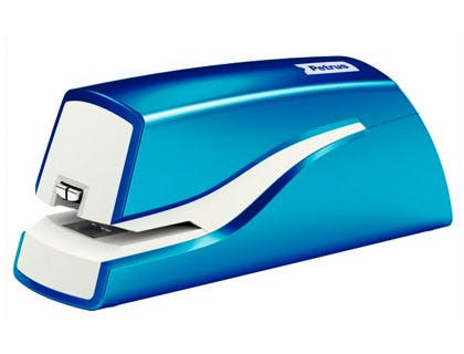 Grapadora eléctrica E-310 Wow azul metalizado para 12 hojas