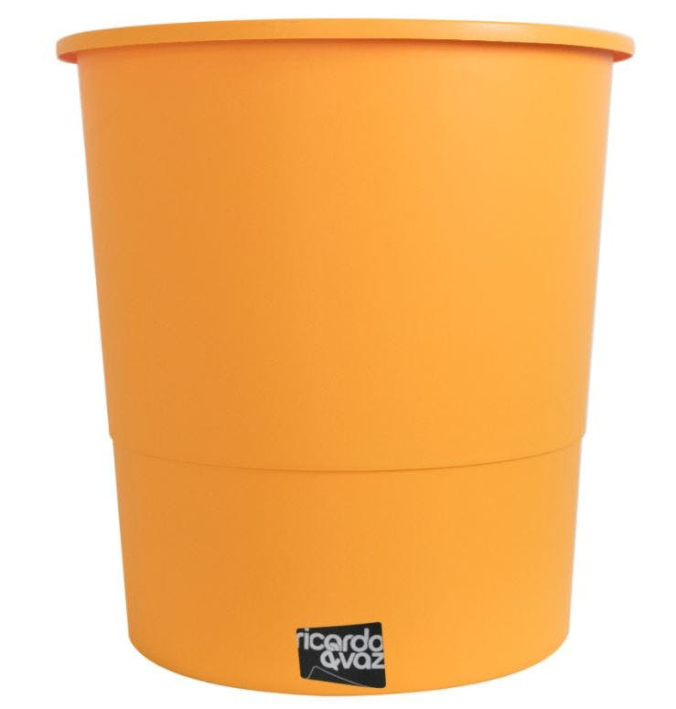 Orange paper bin