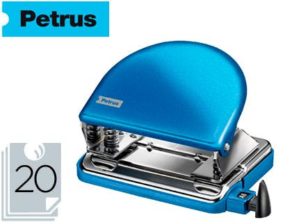 Perforadora Petrus 52 Wow azul metalizado