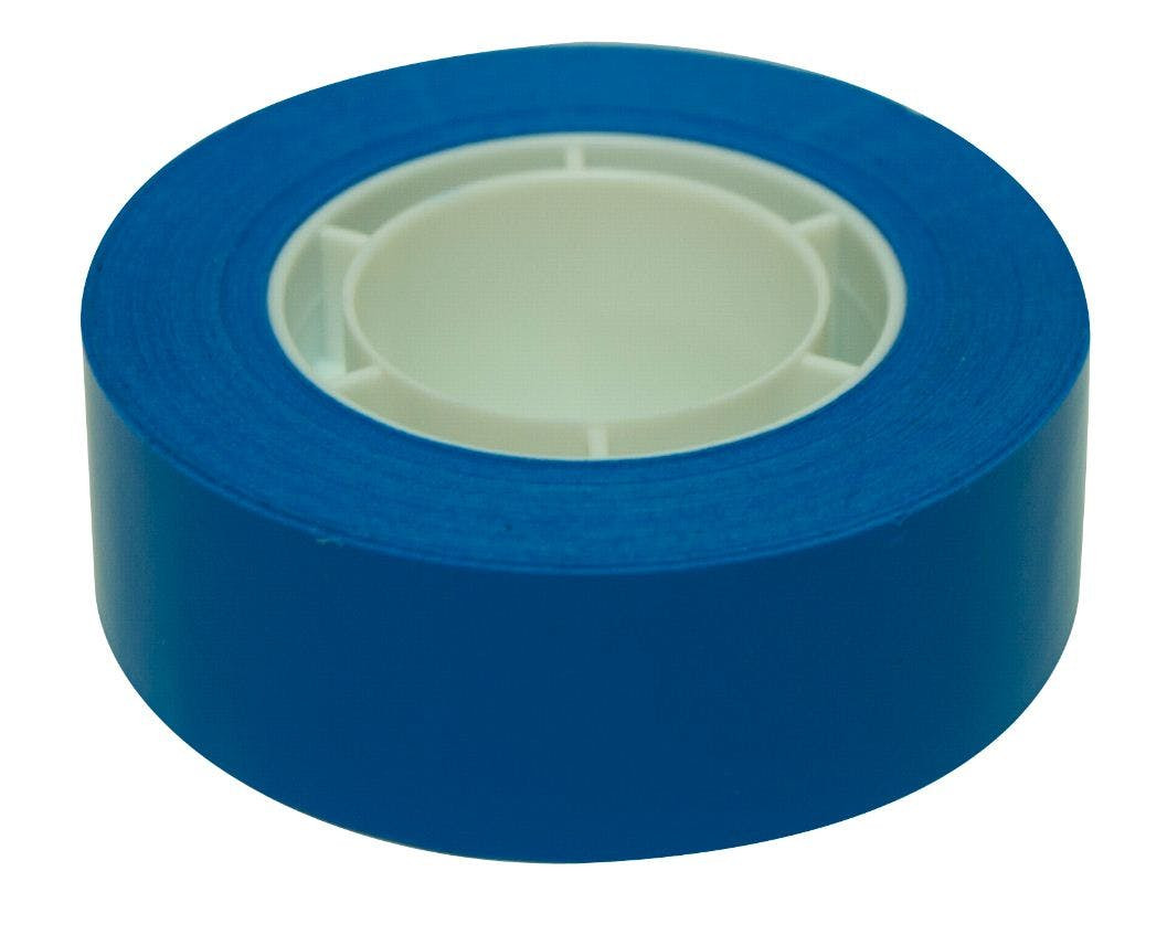 Cinta adhesiva en rollo color azul 19 x 33 mm
