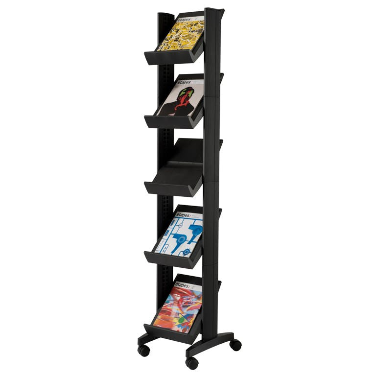 Display with 5 positions and wheels 350 mm