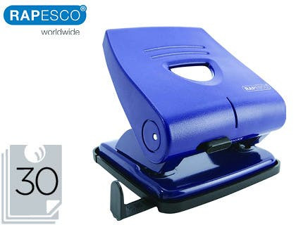 Taladro 2 agujeros 827-P metal azul 30 hojas