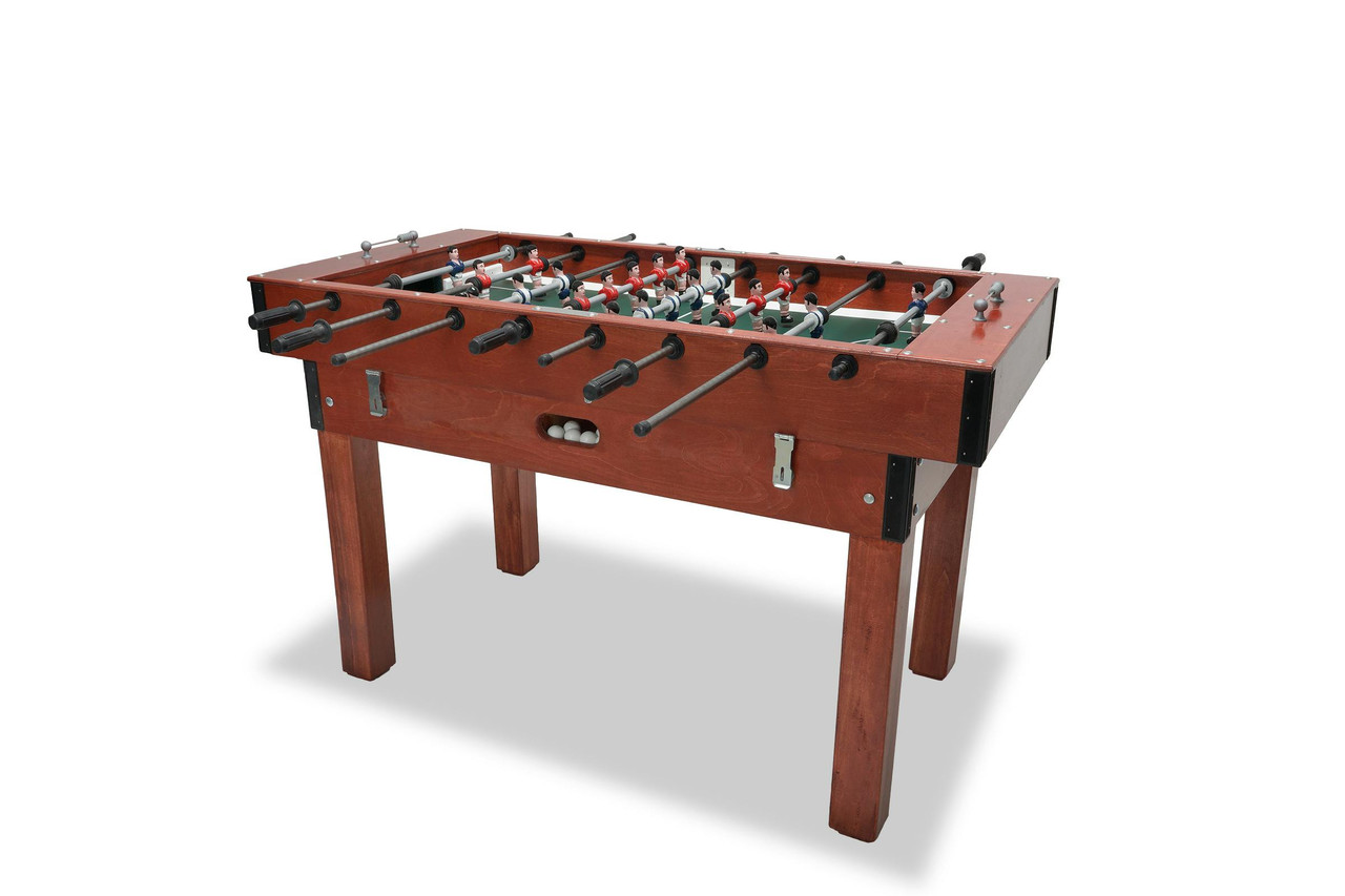 Wooden foosball with lever
