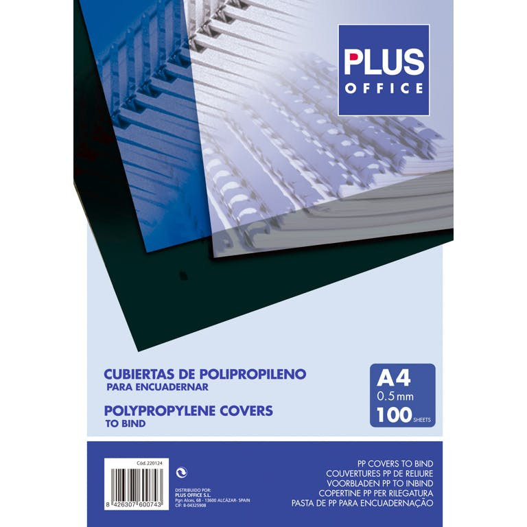 PVC Binding Covers A4 0.5 mm Translucent - Pack of 100