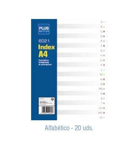 Separador alfabético A-Z, organizador de carpetas