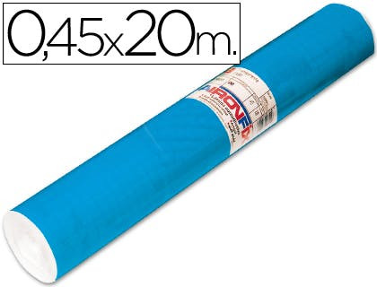 Blue matte self-adhesive roll