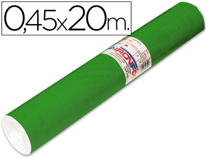 Rollo autoadhesivo verde brillo