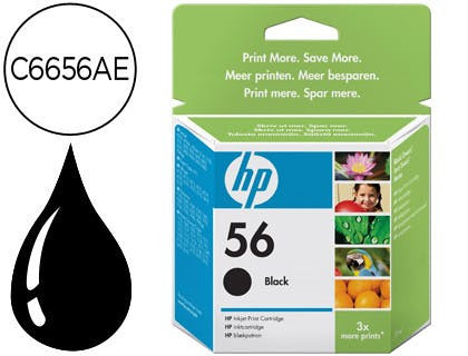 Cartucho de Tinta HP 56 C6656ae Negro