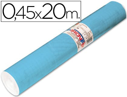 Rollo autoadhesivo azul mate