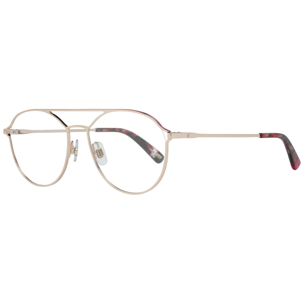 Pink full-rim optical frame metal and plastic