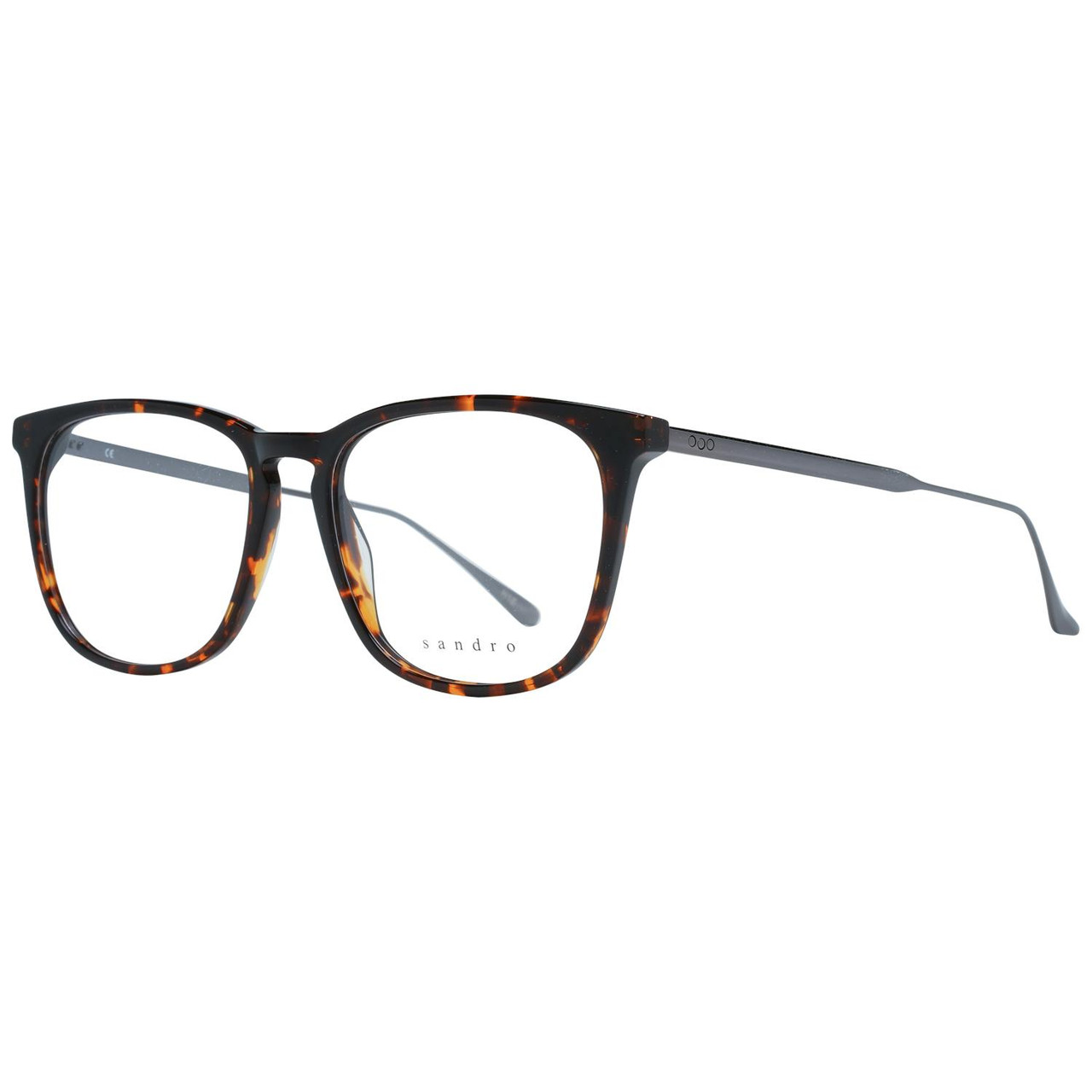 Montura óptica SD1021 trapezoide acetato marrón con estuche