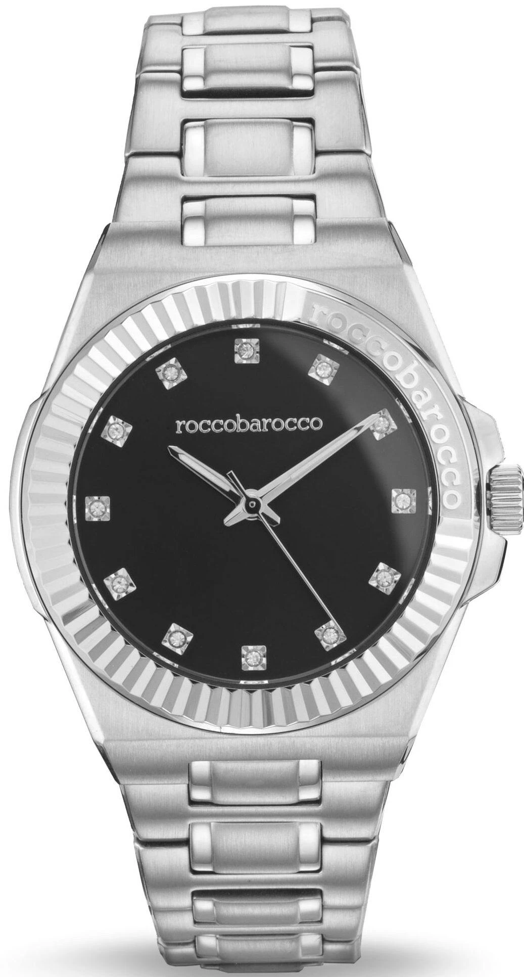 Reloj Luxury Princess en Acero Inoxidable con Esfera Negra