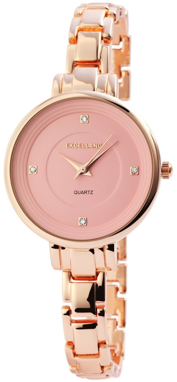 Reloj de mujer en metal con esfera con cristales