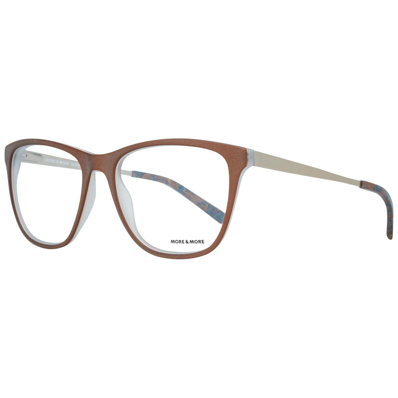 Cat eye optical frame brown acetate with spring hinge