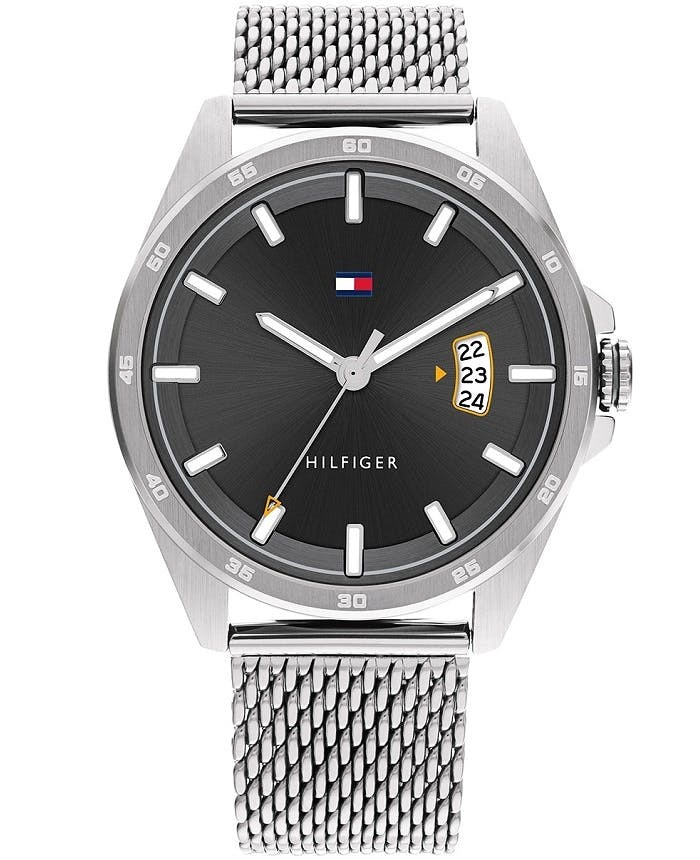 Reloj Tommy Hilfiger de 42 mm cuarzo analógico acero inoxidable negro