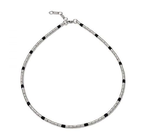Collar bicolor de acero inoxidable