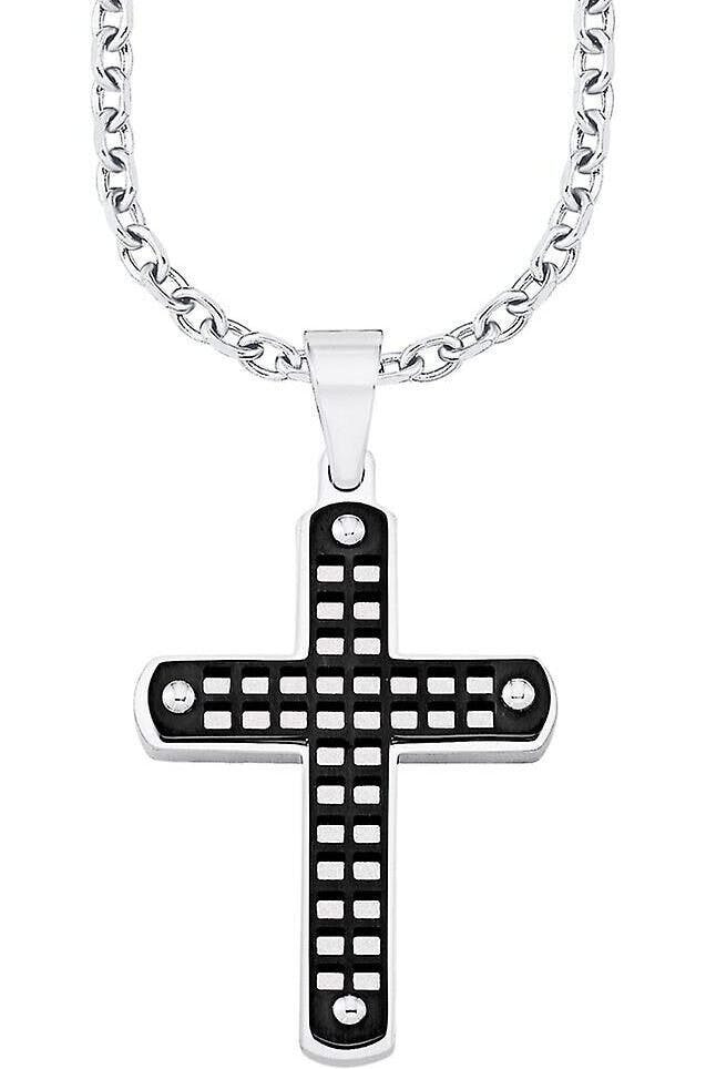 Collar de acero inoxidable con cristales