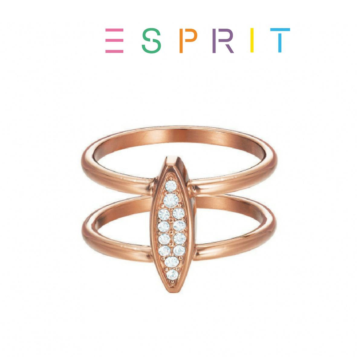Anillo en acero inoxidable oro rosa, 18 mm