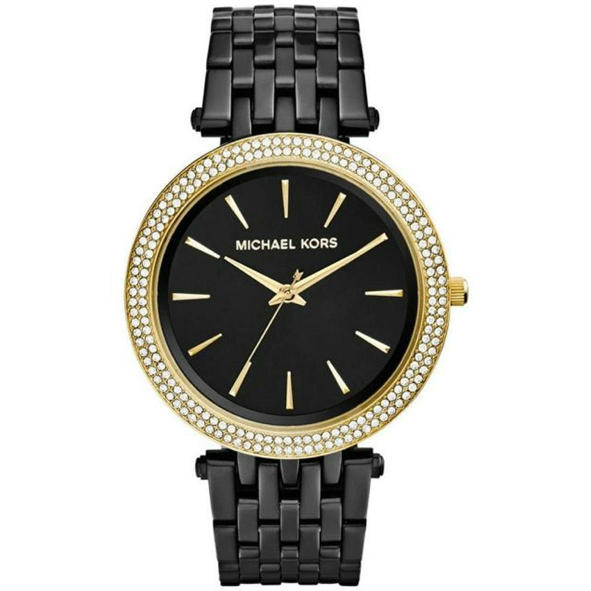 Michael Kors quartz watch 39 mm black dial stainless steel