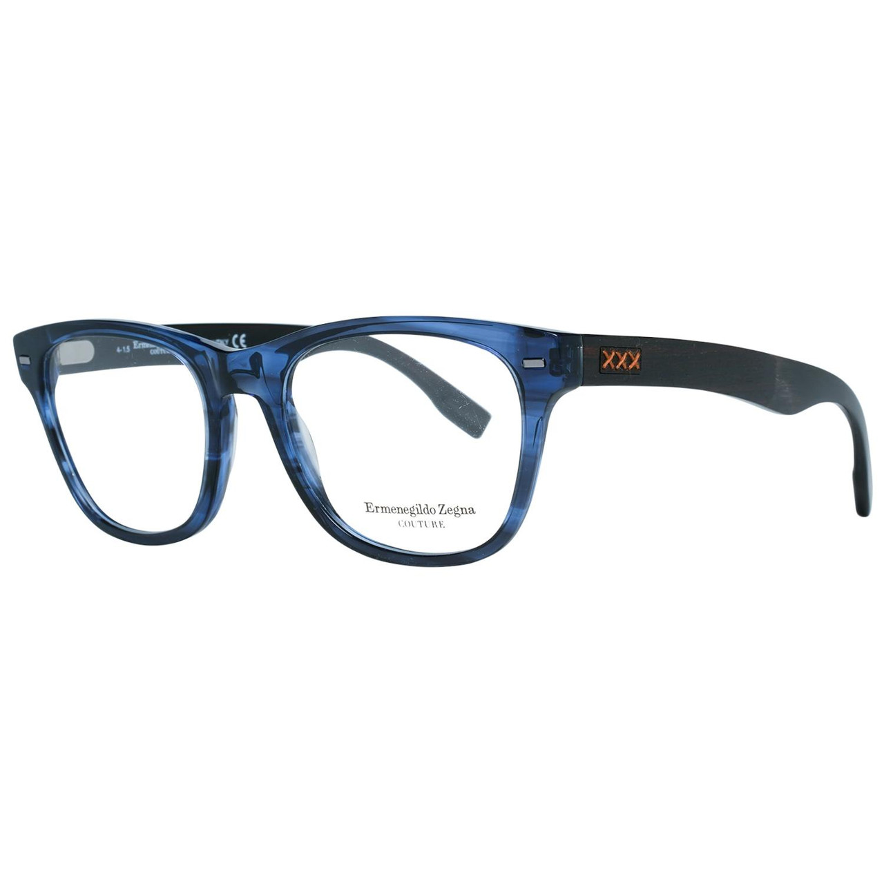 ZC5001 optical frame trapezoid blue full-rim