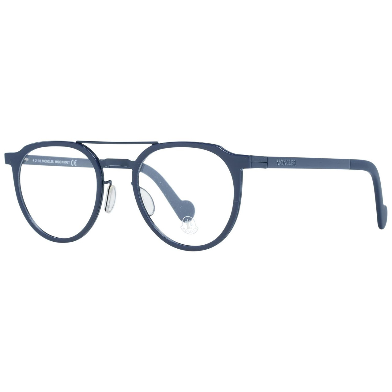 Armazón óptico redondo metal azul ML5036