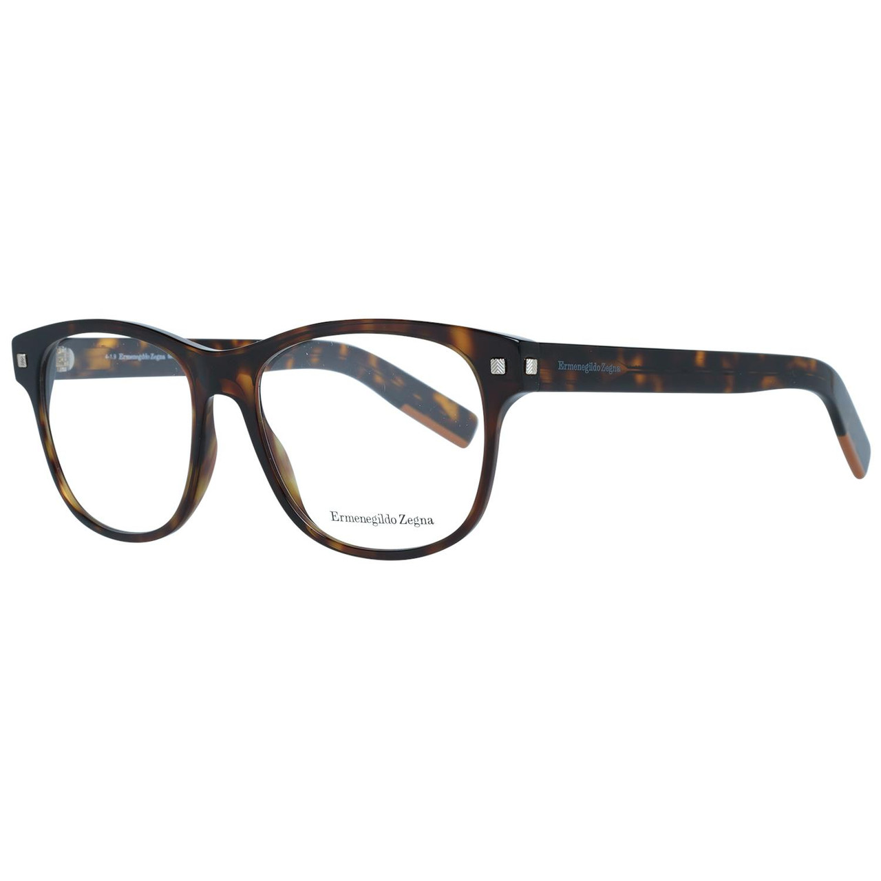 Round optical frame EZ5158 brown with branded case