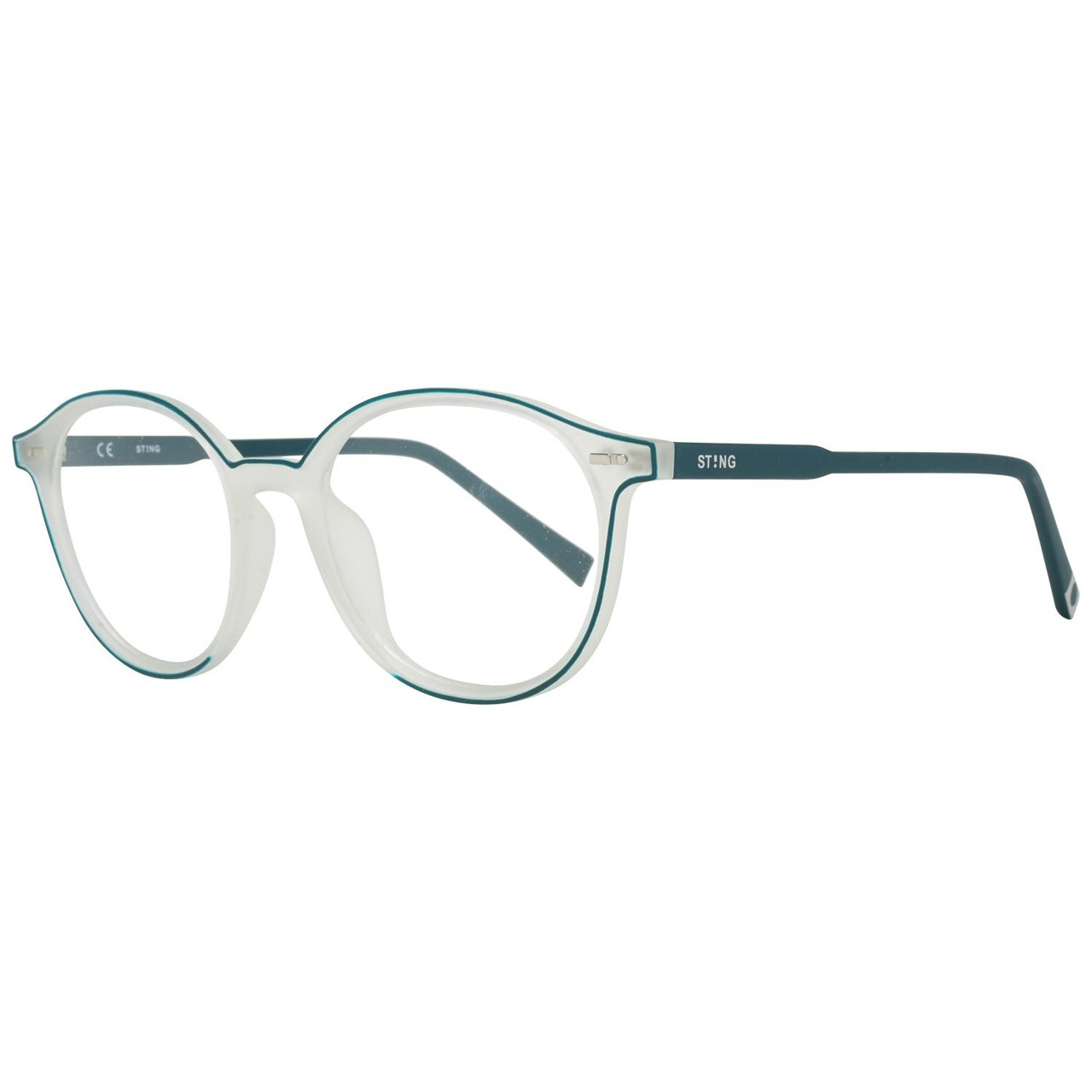 Round plastic optical frame multicolour with branded pouch
