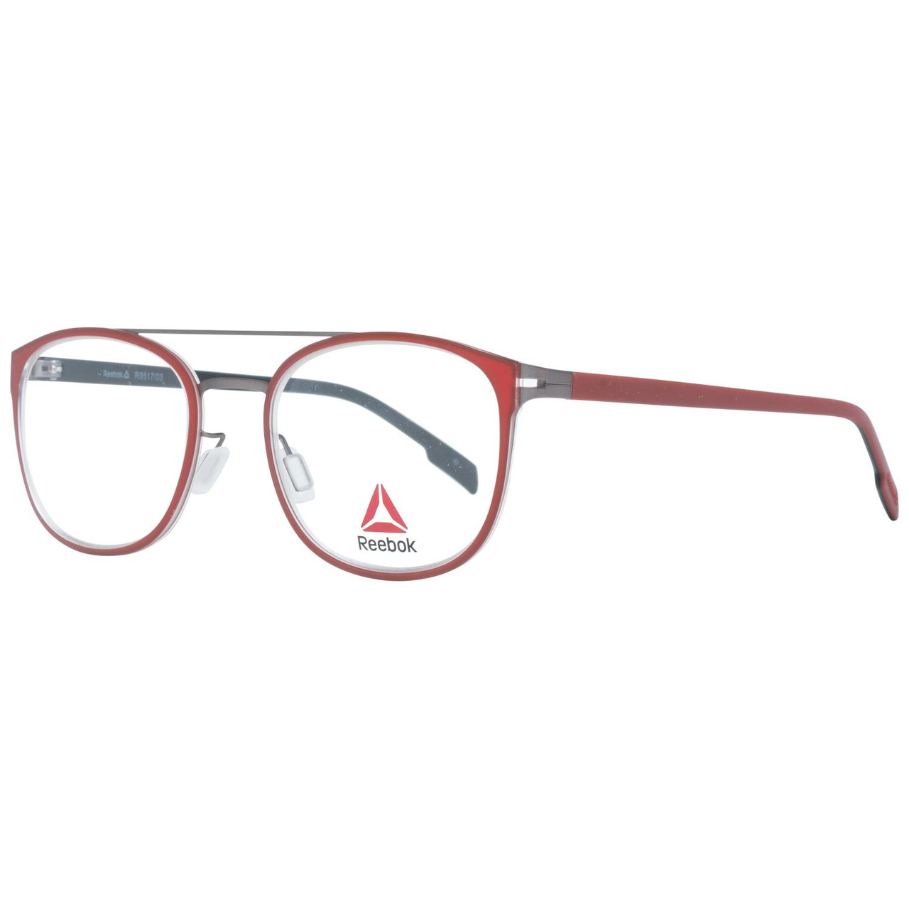 Montura óptica Reebok R9517 rojo acetato y acero