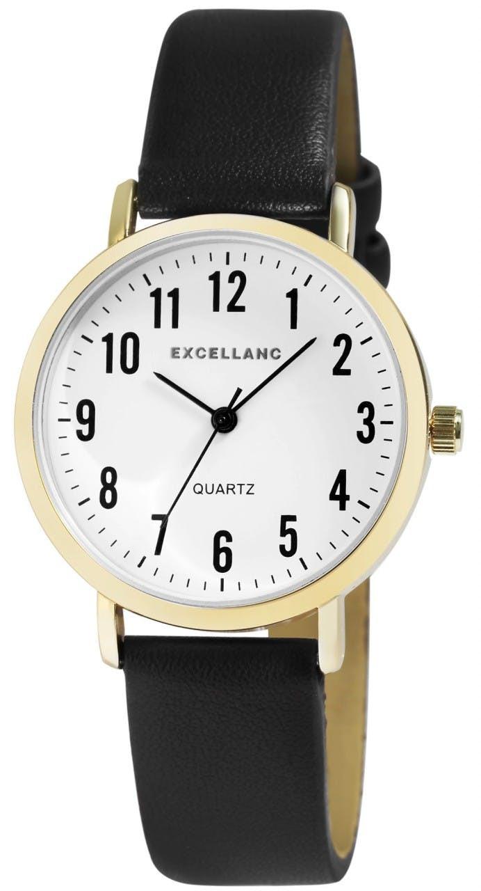 Reloj analógico de señora con correa de cuero sintético