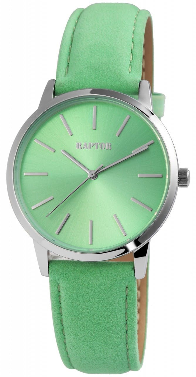 Reloj Sunny para mujer con correa de cuero genuino y caja metálica