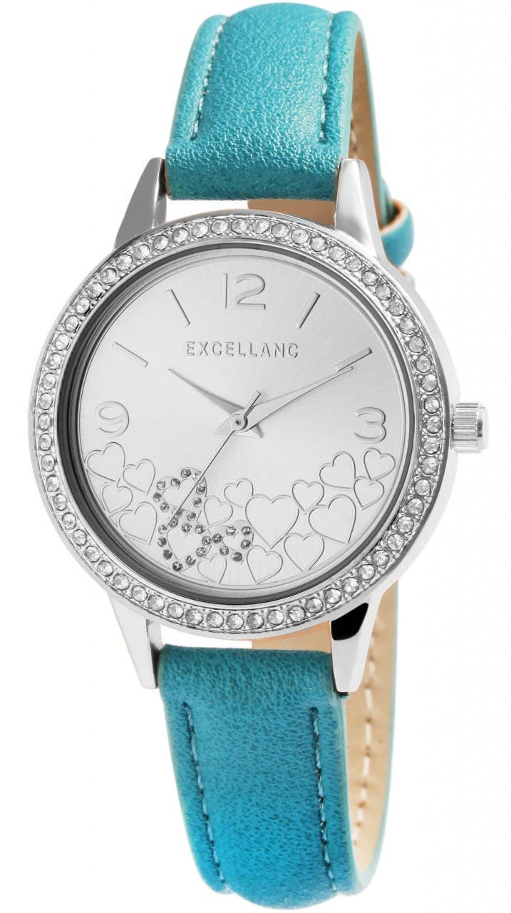 Reloj con correa de piel sintética