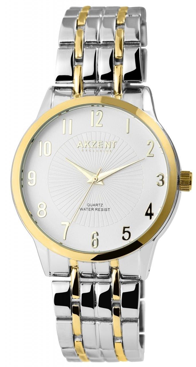 Reloj analógico de hombre con pulsera de acero inoxidable