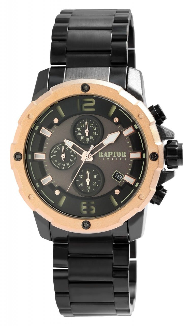 Men's chronograph with stainless steel bracelet and 47 mm dial