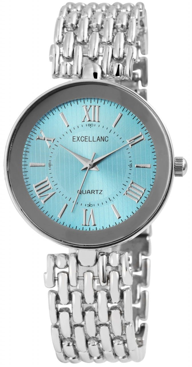 Reloj de señora con pulsera metálica con brillos
