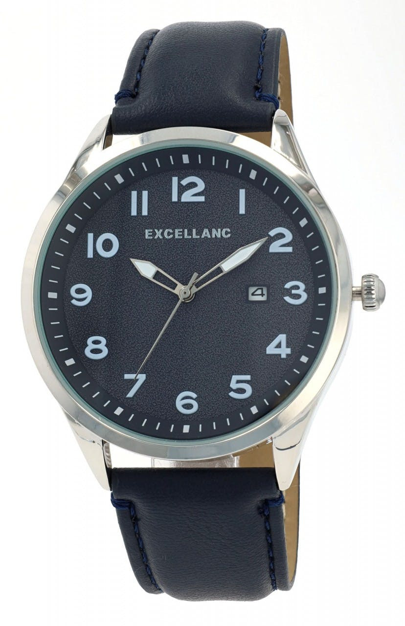 Reloj analógico para hombre con correa imitación piel