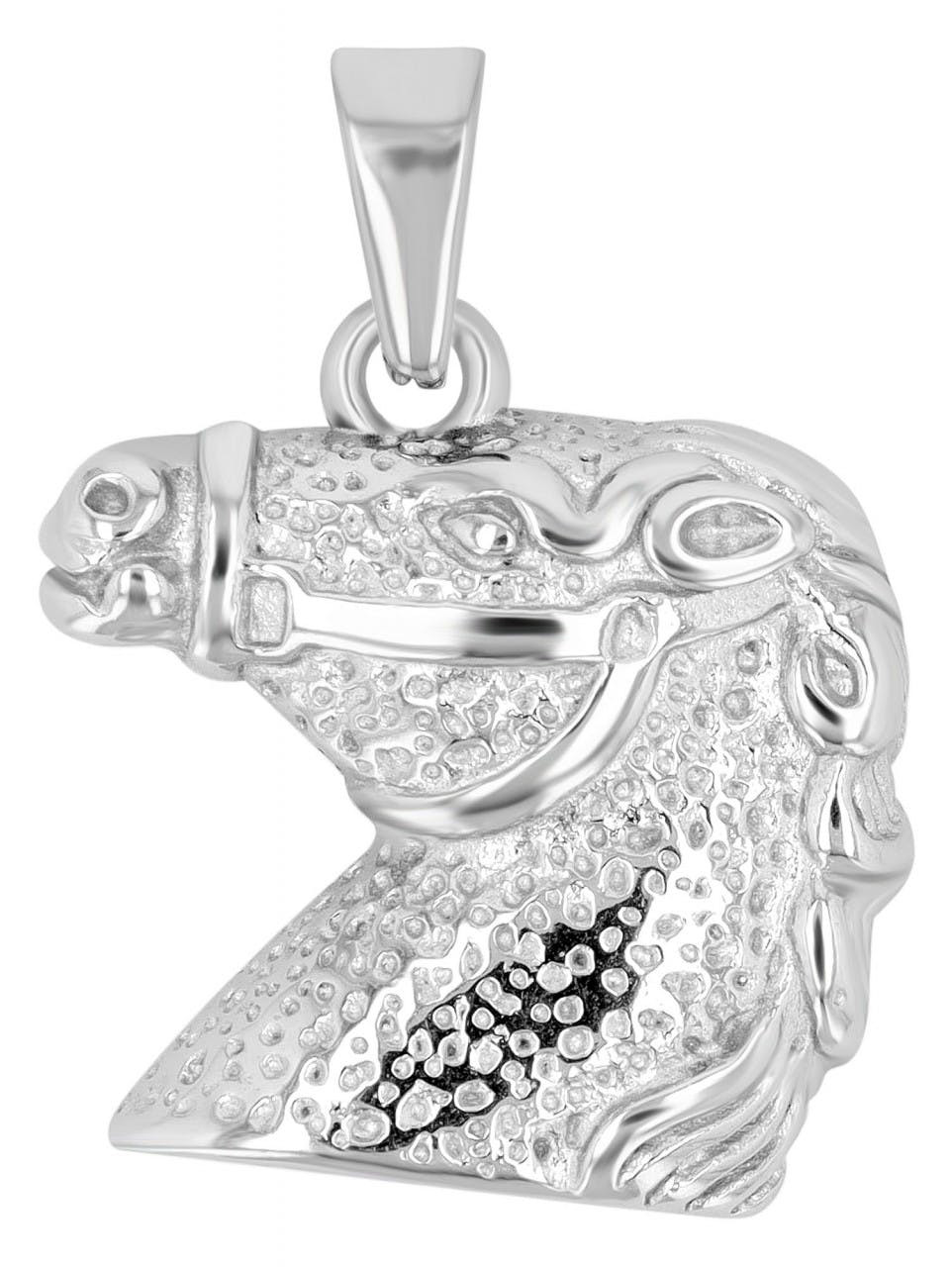 Colgante cabeza de caballo acero inoxidable
