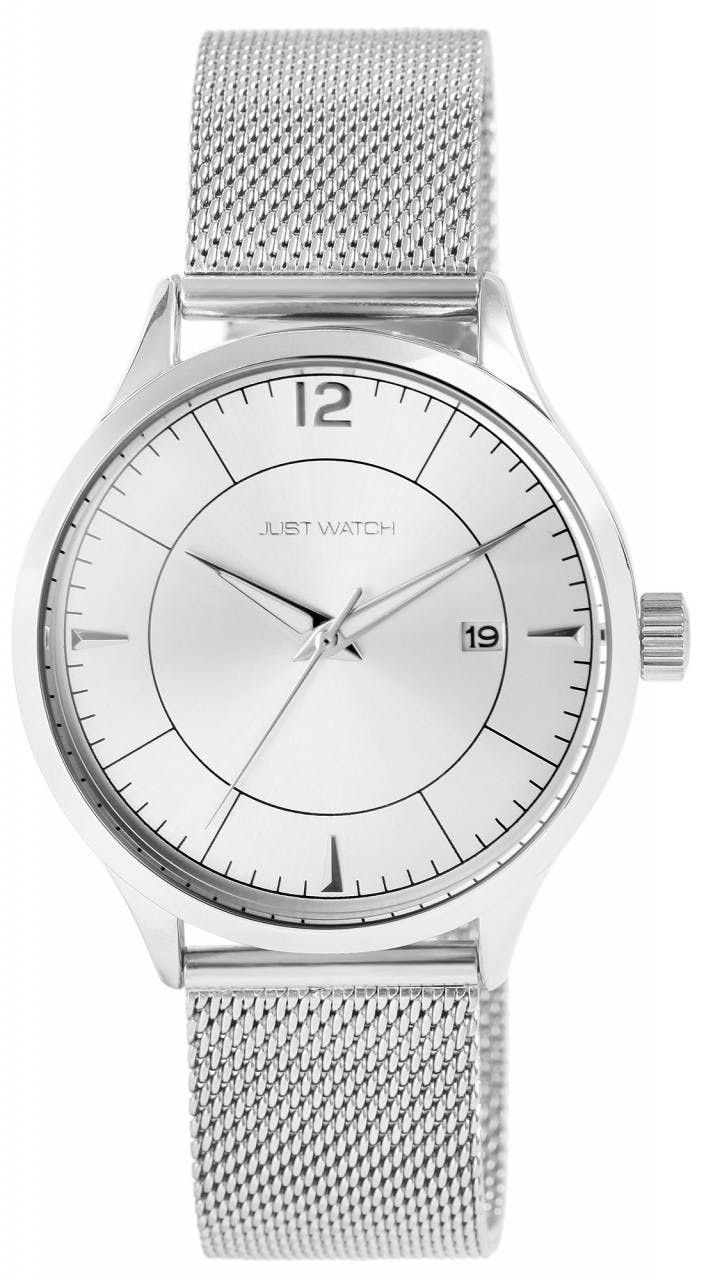 Reloj para hombre con brazalete milanesa de acero inoxidable