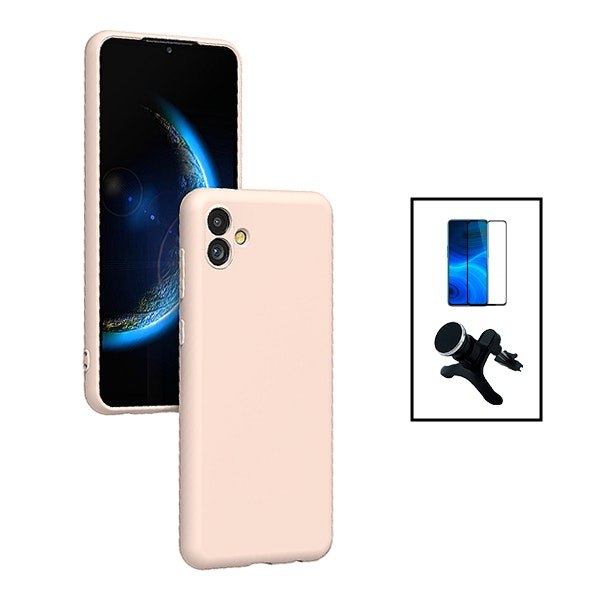 Kit: Cristal Templado 5D Full Cover + Funda Silicona Líquida + Soporte Magnético de Coche