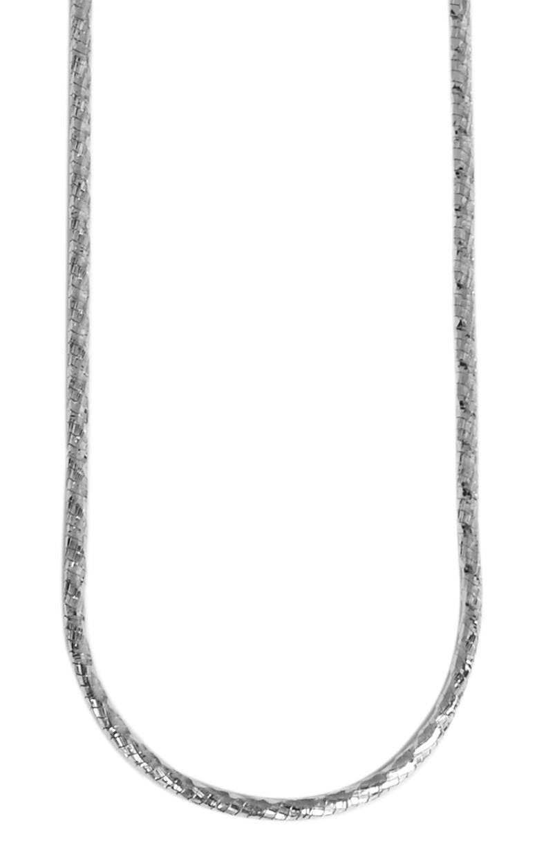 Cadena tipo serpiente en plata 925 bañada en rodio