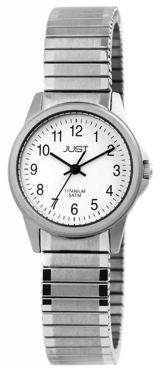 Women's analogue watch with titanium strap