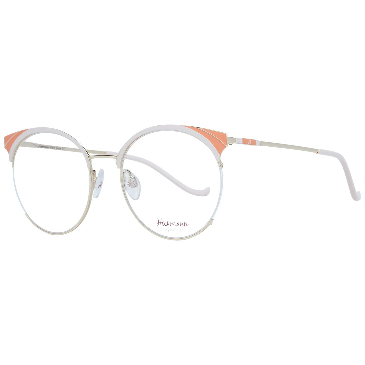 HI1054 butterfly half-rim orange optical frame