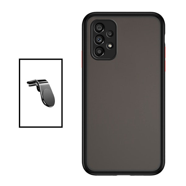 Funda translúcida antichoque para Samsung Galaxy A53 5G con soporte magnético