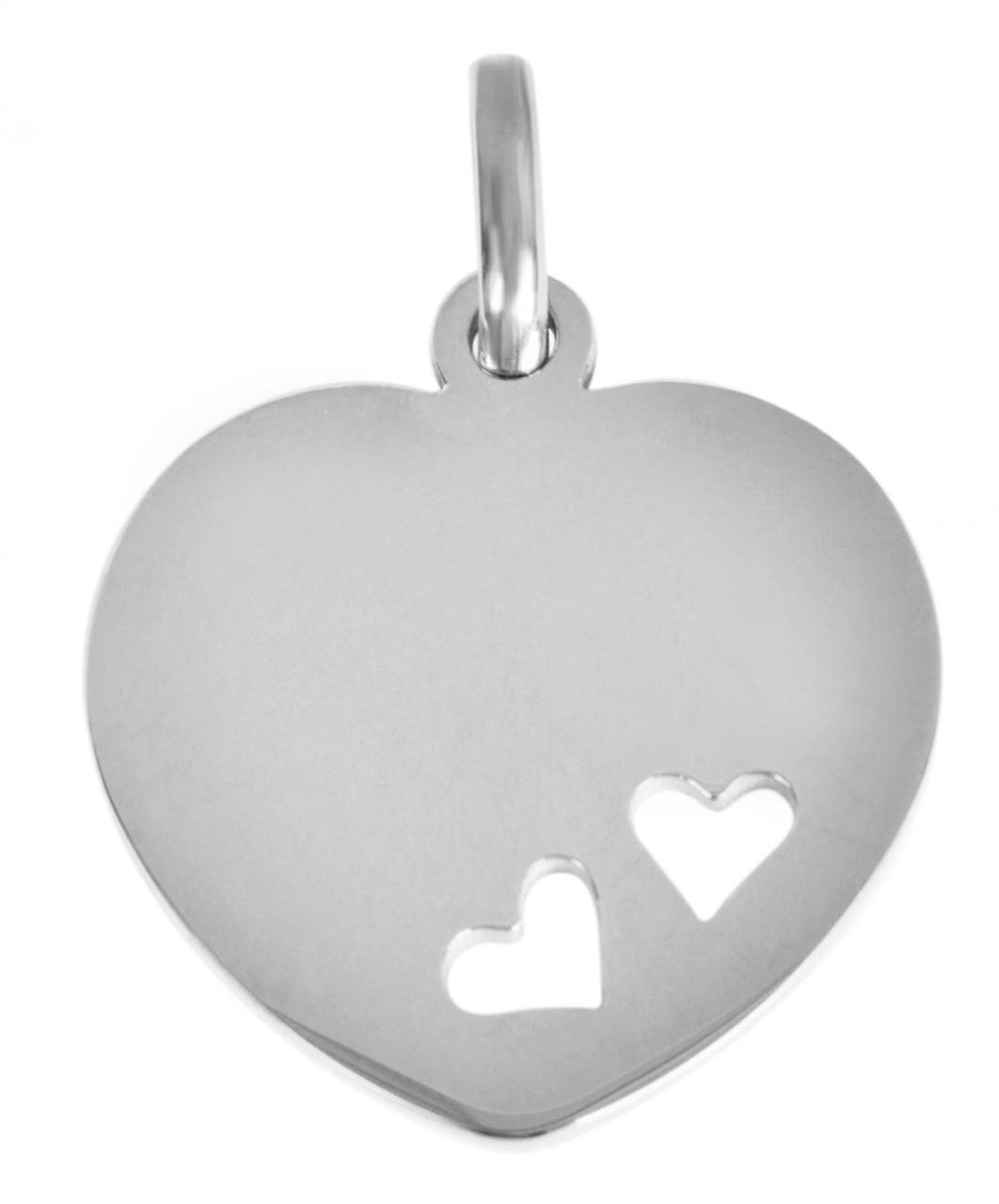 Colgante corazón en acero inoxidable