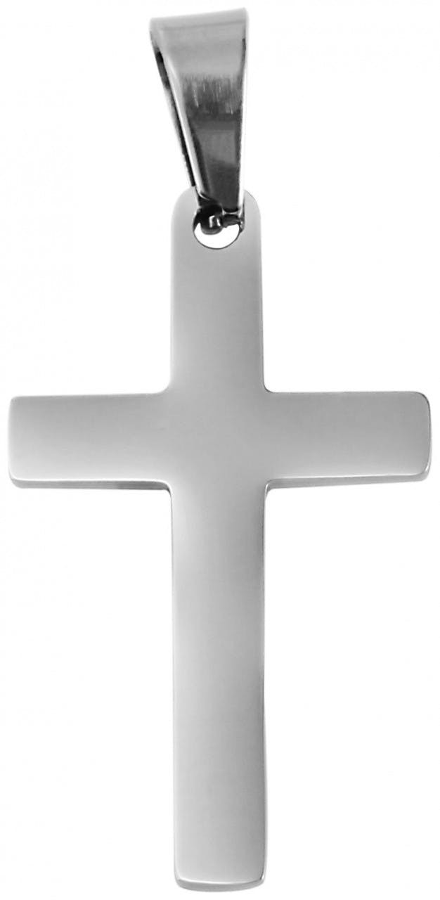 Stainless Steel Cross Pendant Silver