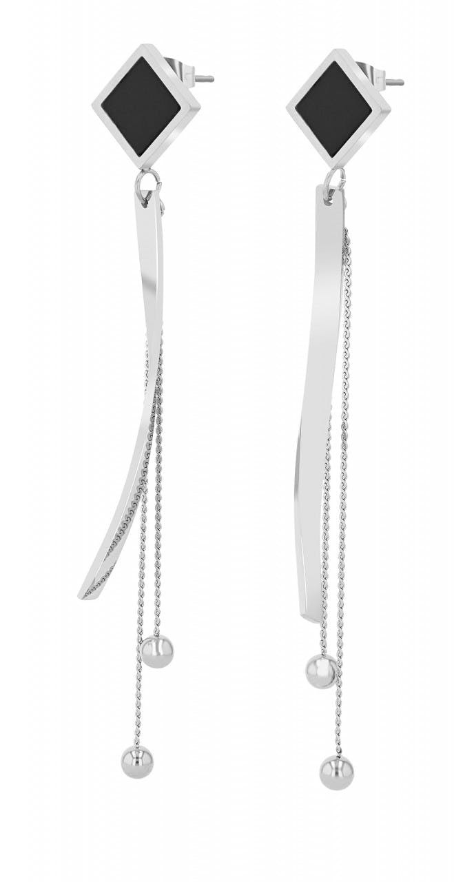 Pendientes de acero inoxidable con colgante