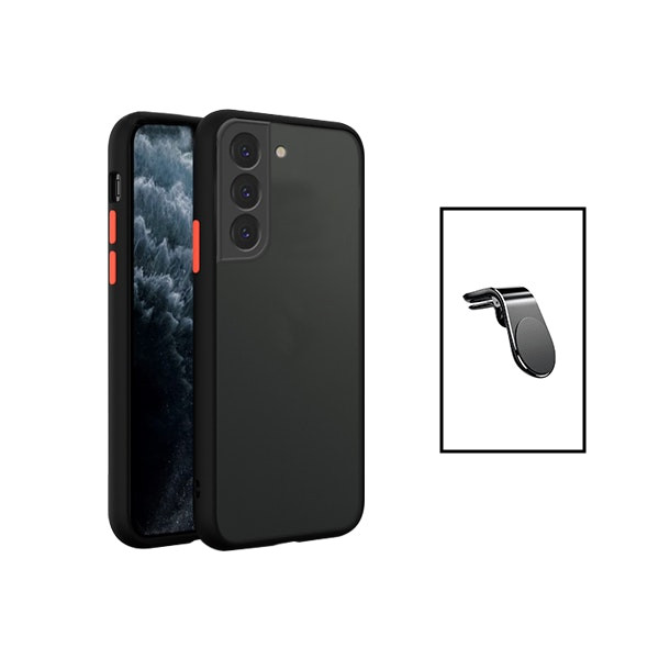 Funda Antichoque Translúcida con Protección de Cámara y Soporte Magnético