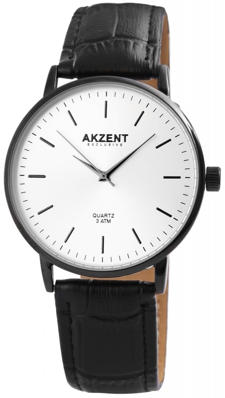 Reloj de pulsera analógico para hombre con correa sintética y caja metálica de 40 mm